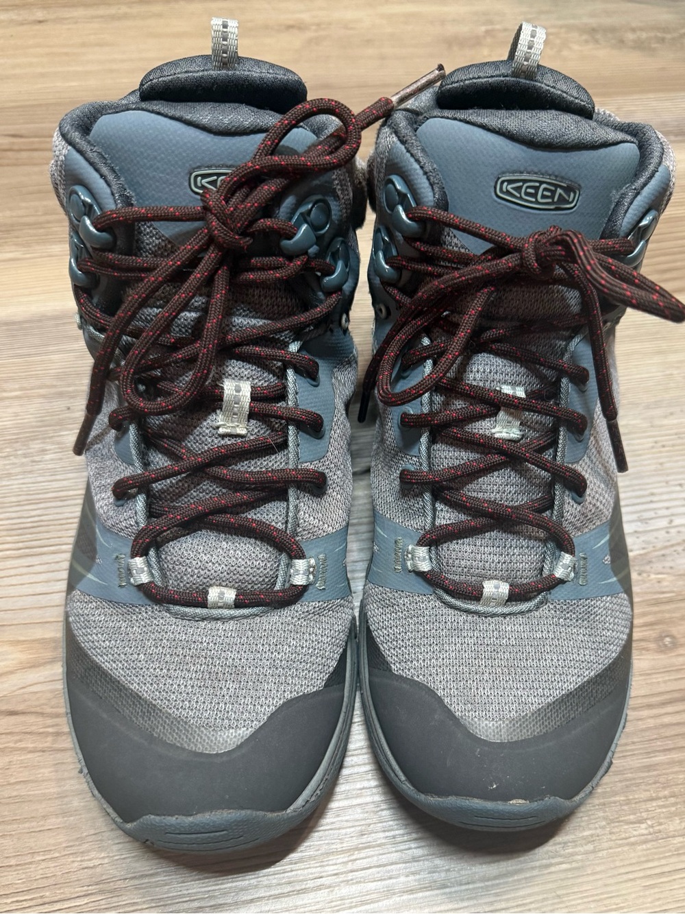 KEEN Terradora Hiking Boots with Burgundy Accent Laces